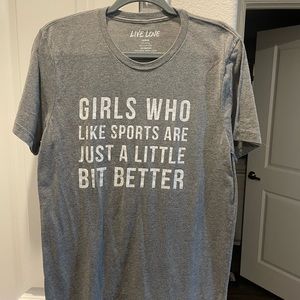 Girls Who Like Sport Tee Shirt from Live Love Gameday